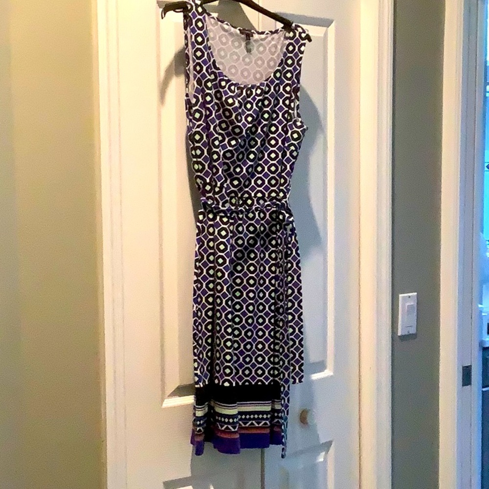 Talbots Geometric Midi Dress M